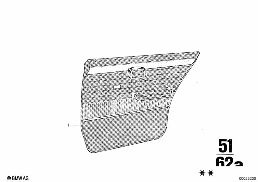 DOOR TRIM, REAR diagram for BMW 2500-3.3Li 3.0L