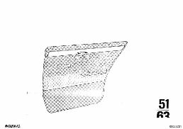 DOOR TRIM, REAR diagram for BMW 2500-3.3Li 3.3Li
