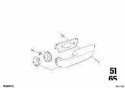 ARMREST, REAR diagram for BMW 2500-3.3Li 2800