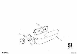 ARMREST, REAR diagram for BMW 2500-3.3Li 3.0Si