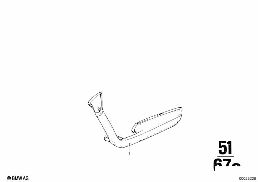 ARMREST, REAR diagram for BMW 2500-3.3Li 3.3Li
