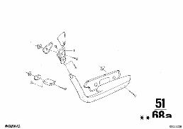 ARMREST, REAR diagram for BMW 2500-3.3Li 2500
