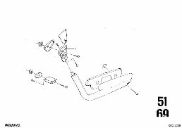 ARMREST, REAR diagram for BMW 2500-3.3Li 3.3Li