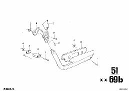 ARMREST, REAR diagram for BMW 2500-3.3Li 3.3Li