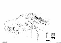 TRIM PANEL diagram for BMW 2500-3.3Li 3.0Si