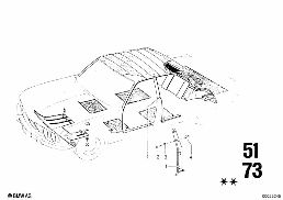 TRIM PANEL diagram for BMW 2500-3.3Li 3.3Li