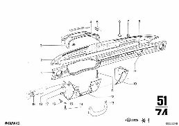 TRIM PANEL diagram for BMW 2500-3.3Li 2800