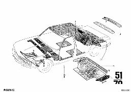 TRIM PANEL diagram for BMW 2500-3.3Li 3.3Li