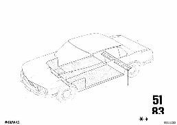 SEAT CARRIER TRIM PANEL/TRIM PANEL diagram for BMW 2500-3.3Li 3.3Li