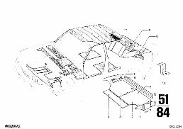 TRIM PANEL diagram for BMW 2500-3.3Li 3.3Li