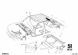 TRIM PANEL diagram for BMW 2500-3.3Li 3.3Li