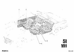 UPHOLSTERY MATERIALS, VINYL, LEATHER diagram for BMW 2500-3.3Li 3.3Li