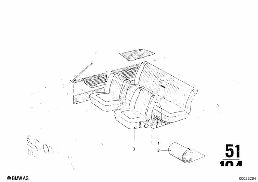 FLOOR COVERING diagram for BMW 2500-3.3Li 3.3Li