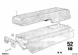 ARMREST FRONT diagram for BMW 2500-3.3Li 3.3L