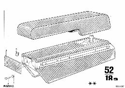 ARMREST FRONT diagram for BMW 2500-3.3Li 3.3L