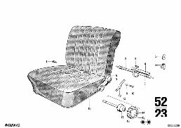 RECLINING SEAT FITTING diagram for BMW 2500-3.3Li 3.0Si