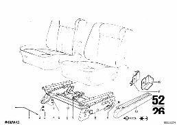 FRONT SEAT-VERTICAL SEAT ADJUSTER diagram for BMW 2500-3.3Li 3.3L
