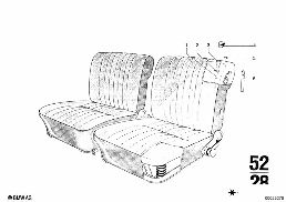 HEADREST FRONT diagram for BMW 2500-3.3Li 3.3L