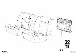 REAR PANEL diagram for BMW 2500-3.3Li 3.3L