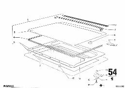 SLIDING ROOF diagram for BMW 2500-3.3Li 3.3Li