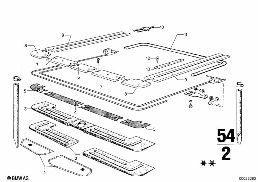 SLIDING ROOF diagram for BMW 2500-3.3Li 3.3Li