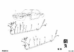 CABLE HARNESS diagram for BMW 2500-3.3Li 3.3L