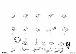 CABLE CONNECTION diagram for BMW 2500-3.3Li 3.3L