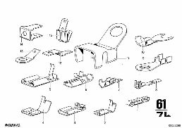 CABLE CONNECTION diagram for BMW 2500-3.3Li 3.3L