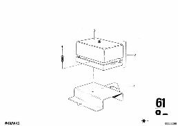 FUSE BOX diagram for BMW 2500-3.3Li 3.3L