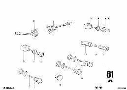 VARIOUS SWITCHES diagram for BMW 2500-3.3Li 3.0Si