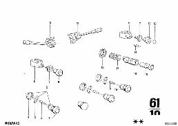 VARIOUS SWITCHES diagram for BMW 2500-3.3Li 3.3L
