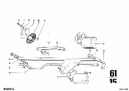 WIPER diagram for BMW 2500-3.3Li 3.3L