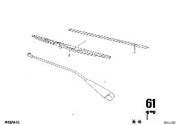 WIPER diagram for BMW 2500-3.3Li 3.3L
