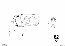 INSTRUMENT CLUSTER diagram for BMW 2500-3.3Li 3.3L