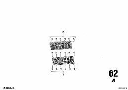 INSTRUMENTS COMBINAT-.SINGLE COMPONENTS diagram for BMW 2500-3.3Li 3.3L