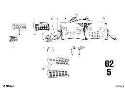 INSTRUMENTS COMBINAT-.SINGLE COMPONENTS diagram for BMW 2500-3.3Li 3.3L