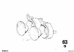 HEADLIGHT diagram for BMW 2500-3.3Li 3.3Li