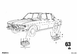SIDE MARKER LIGHT diagram for BMW 2500-3.3Li 3.0Si