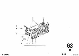 REAR LIGHT diagram for BMW 2500-3.3Li 2800
