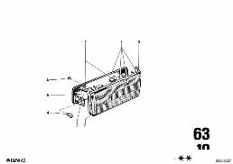 REAR LIGHT diagram for BMW 2500-3.3Li 3.3Li