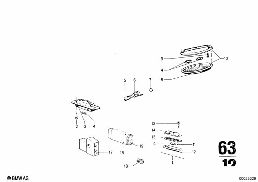 VARIOUS LAMPS diagram for BMW 2500-3.3Li 3.3Li