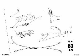 ENGINE COMPARTMENT LIGHT diagram for BMW 2500-3.3Li 3.3Li