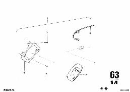 ENGINE COMPARTMENT LIGHT diagram for BMW 2500-3.3Li 3.3Li
