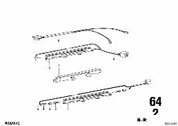 HEATER-SWITCH PANEL/WIRING SET diagram for BMW 2500-3.3Li 3.3L