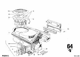 HEATER diagram for BMW 2500-3.3Li 3.3L