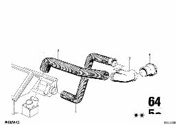 AIR OUTLET diagram for BMW 2500-3.3Li 3.3L