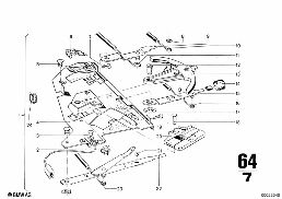 HEATER CONTROL diagram for BMW 2500-3.3Li 3.3L