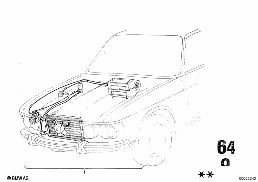 AIR CONDITIONING diagram for BMW 2500-3.3Li 3.3L