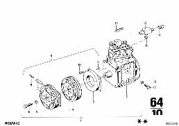 AIR CONDITIONING diagram for BMW 2500-3.3Li 2500