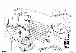 AIR CONDITIONING diagram for BMW 2500-3.3Li 2500